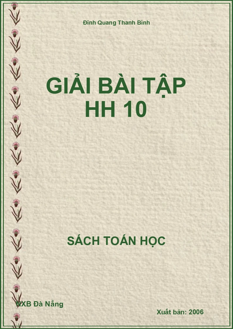 Giải bài tập HH 10