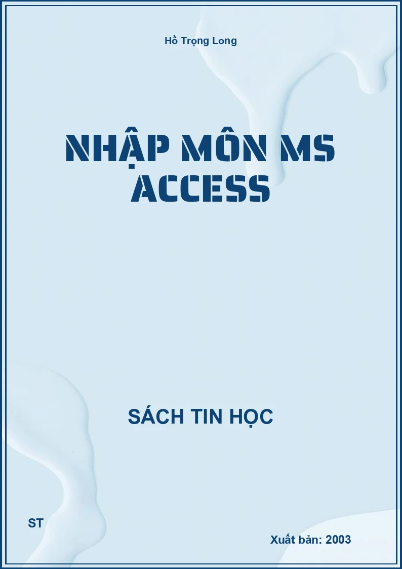 Nhập môn MS Access
