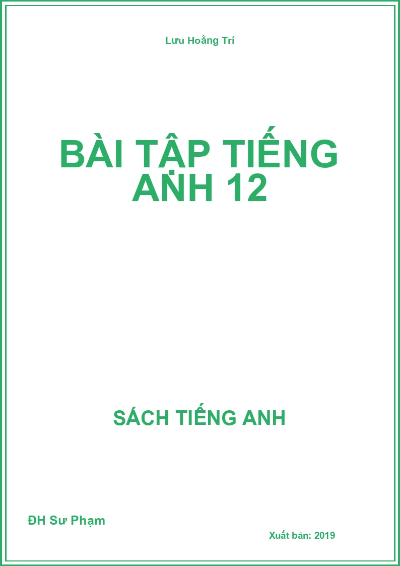 Bài Tập Tiếng Anh 12
