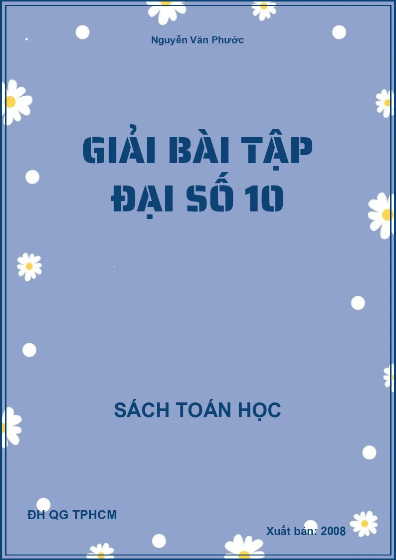 Giải bài tập đại số 10