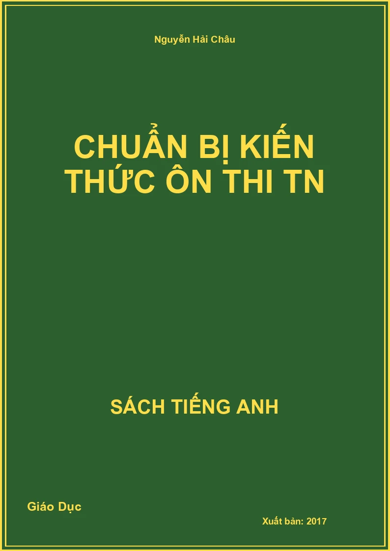Chuẩn bị kiến thức ôn thi TN