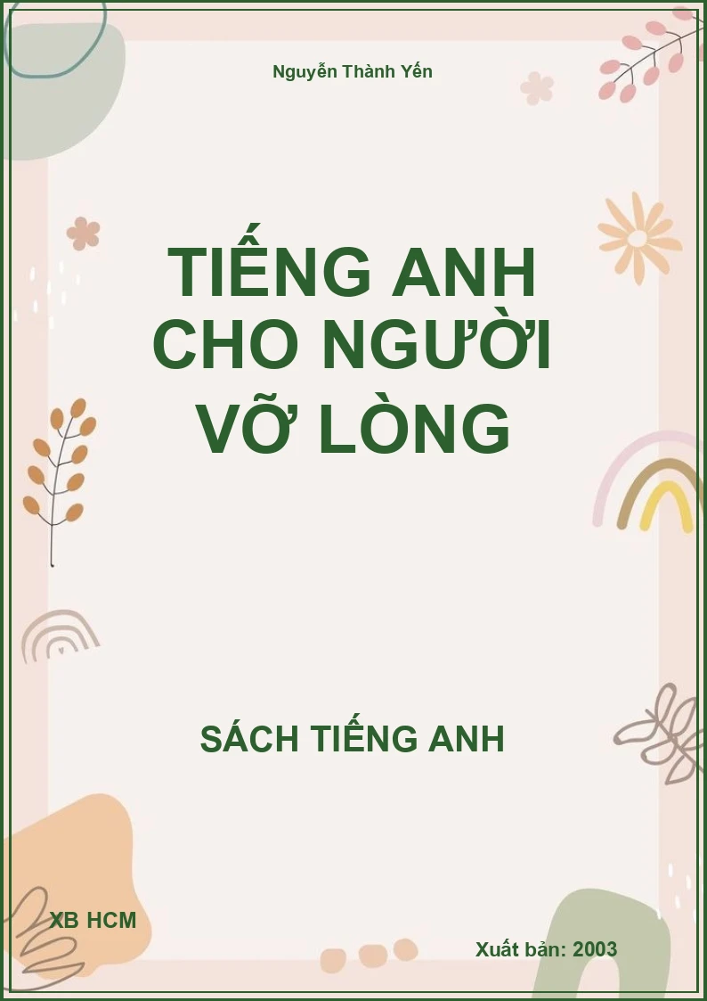 Tiếng Anh cho người vỡ lòng