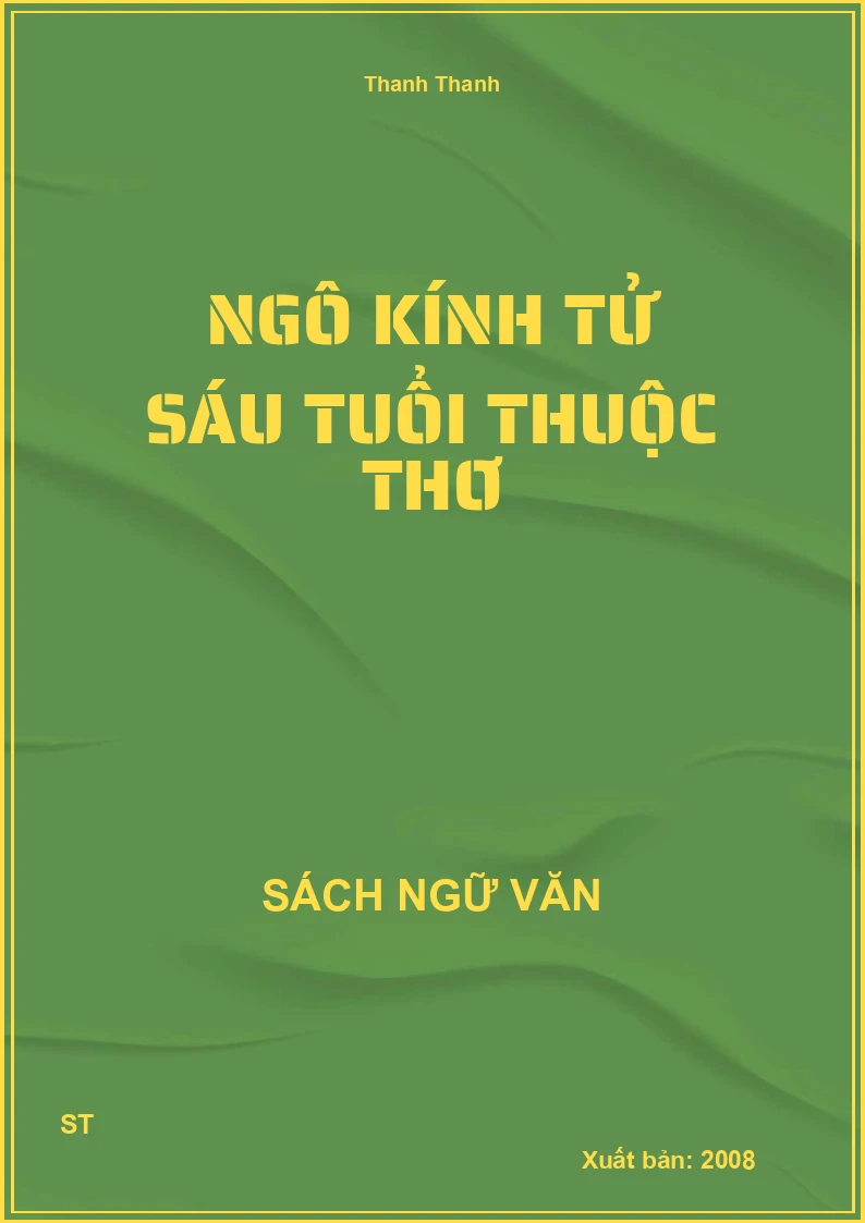 Ngô Kính Tử sáu tuổi thuộc thơ