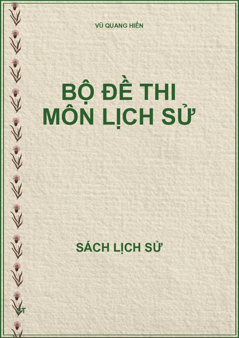 Bộ đề thi môn lịch sử