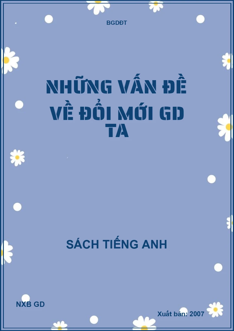 Những vấn đề về đổi mới GD TA