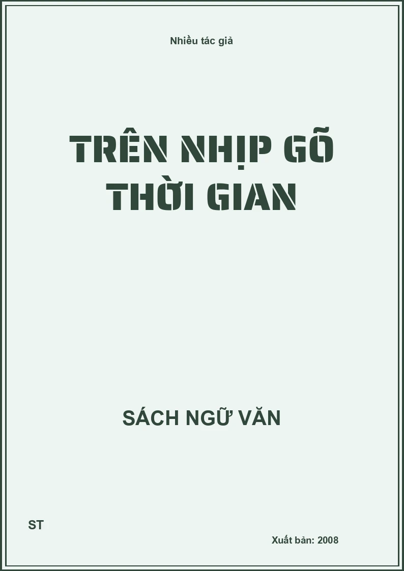 Trên nhịp gõ thời gian