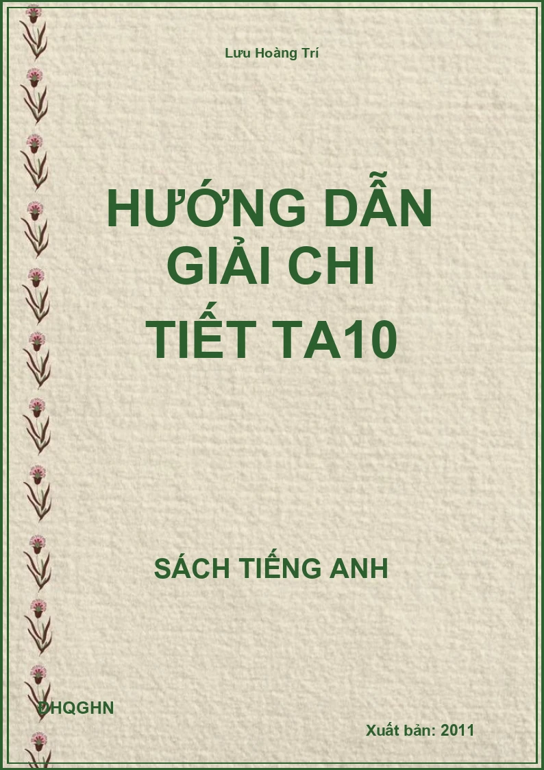 Hướng dẫn giải chi tiết TA10