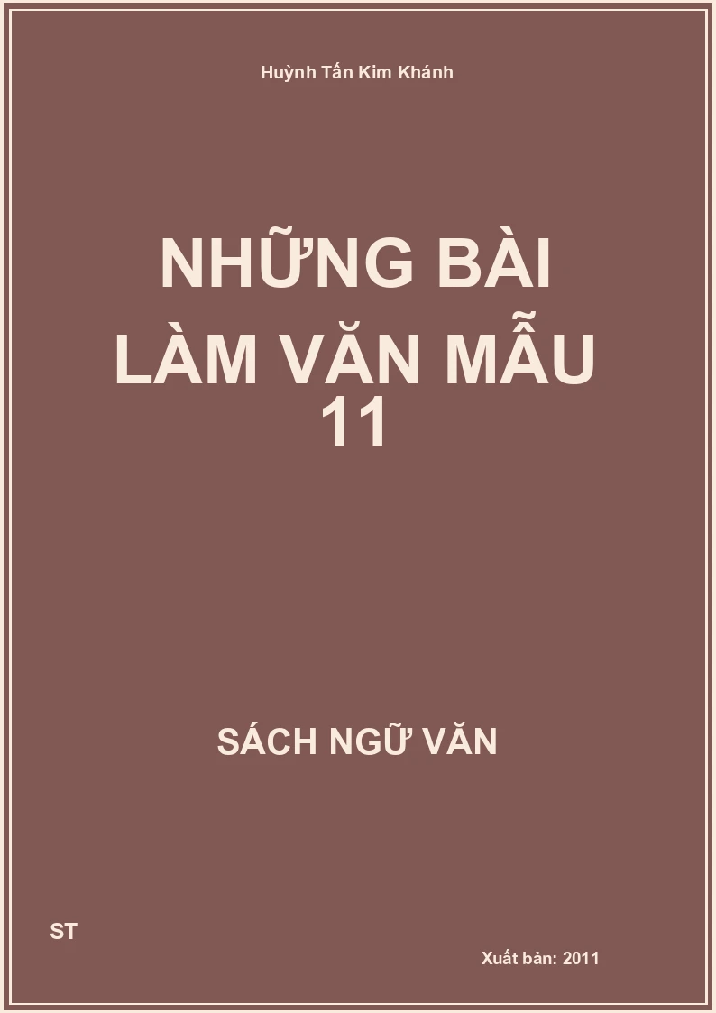 Những bài làm văn mẫu 11