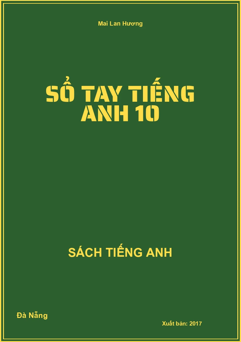 Sổ tay Tiếng Anh 10