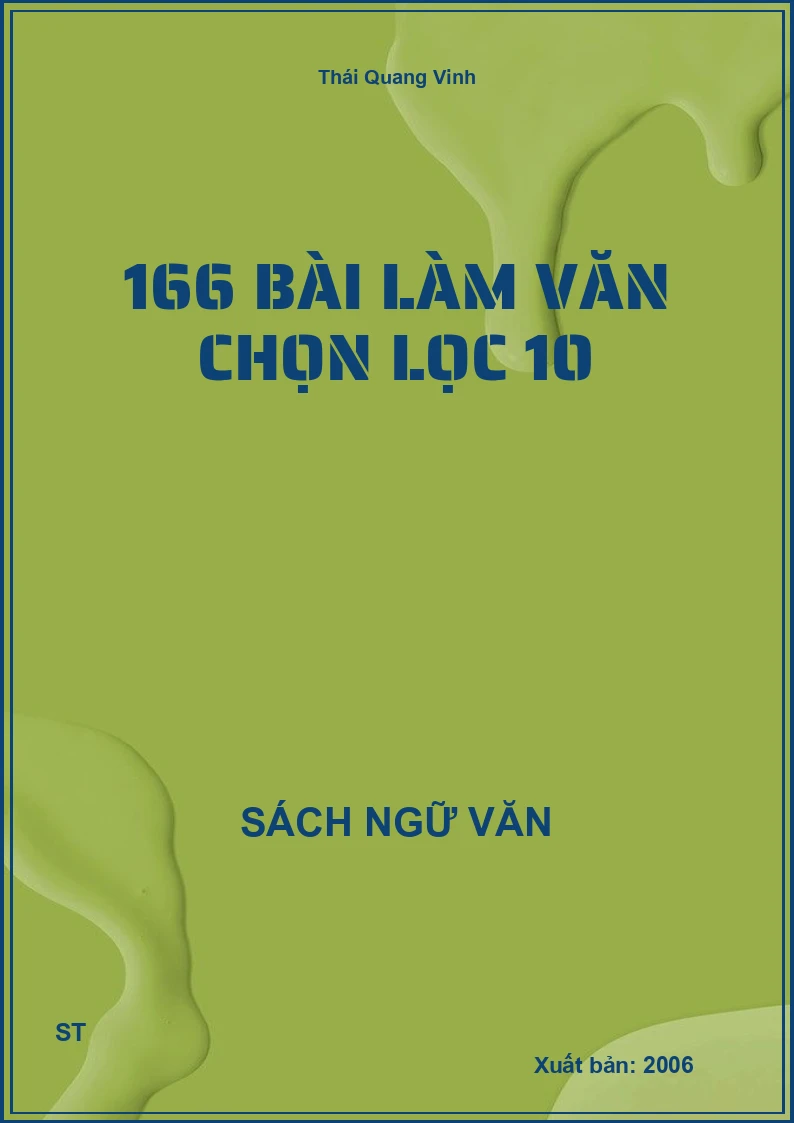 166 bài làm văn chọn lọc 10