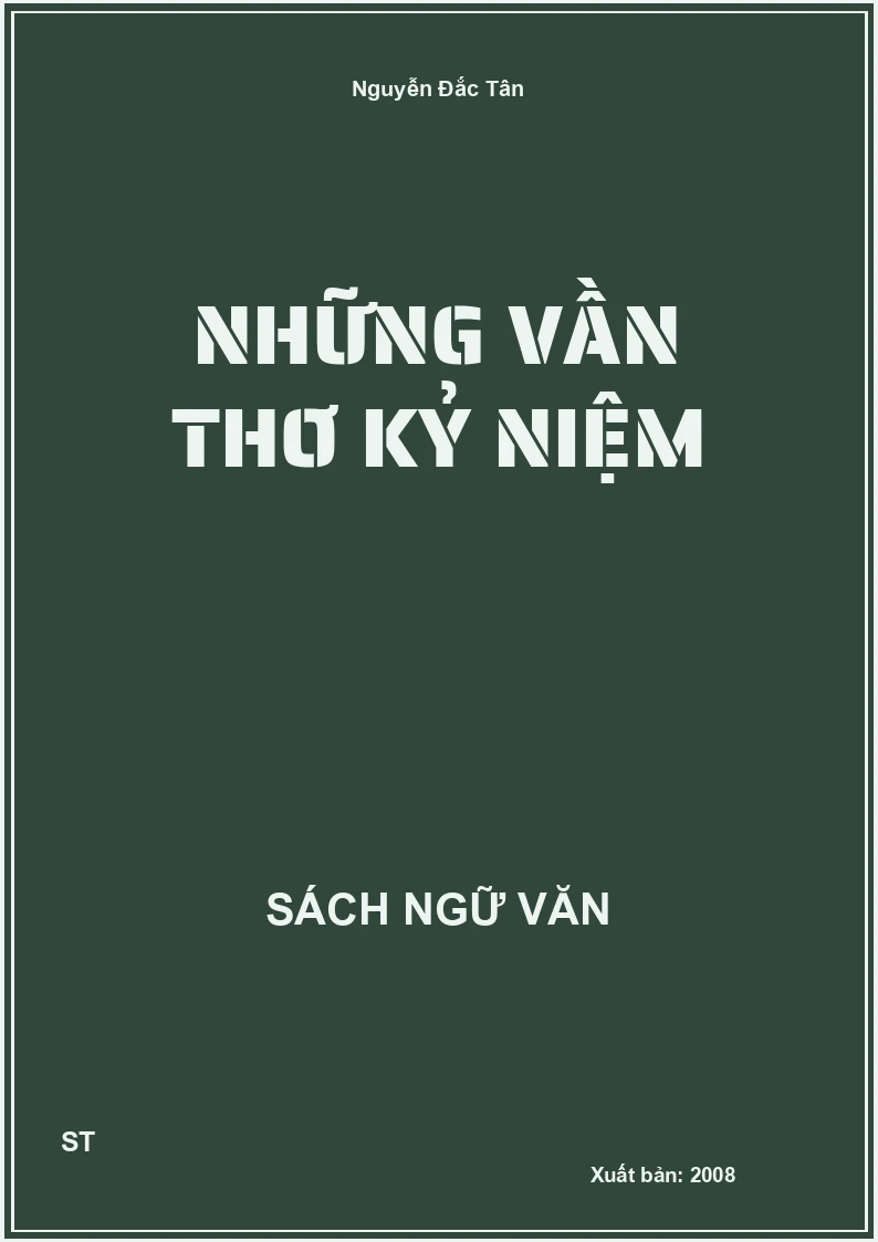 Những vần thơ kỷ niệm