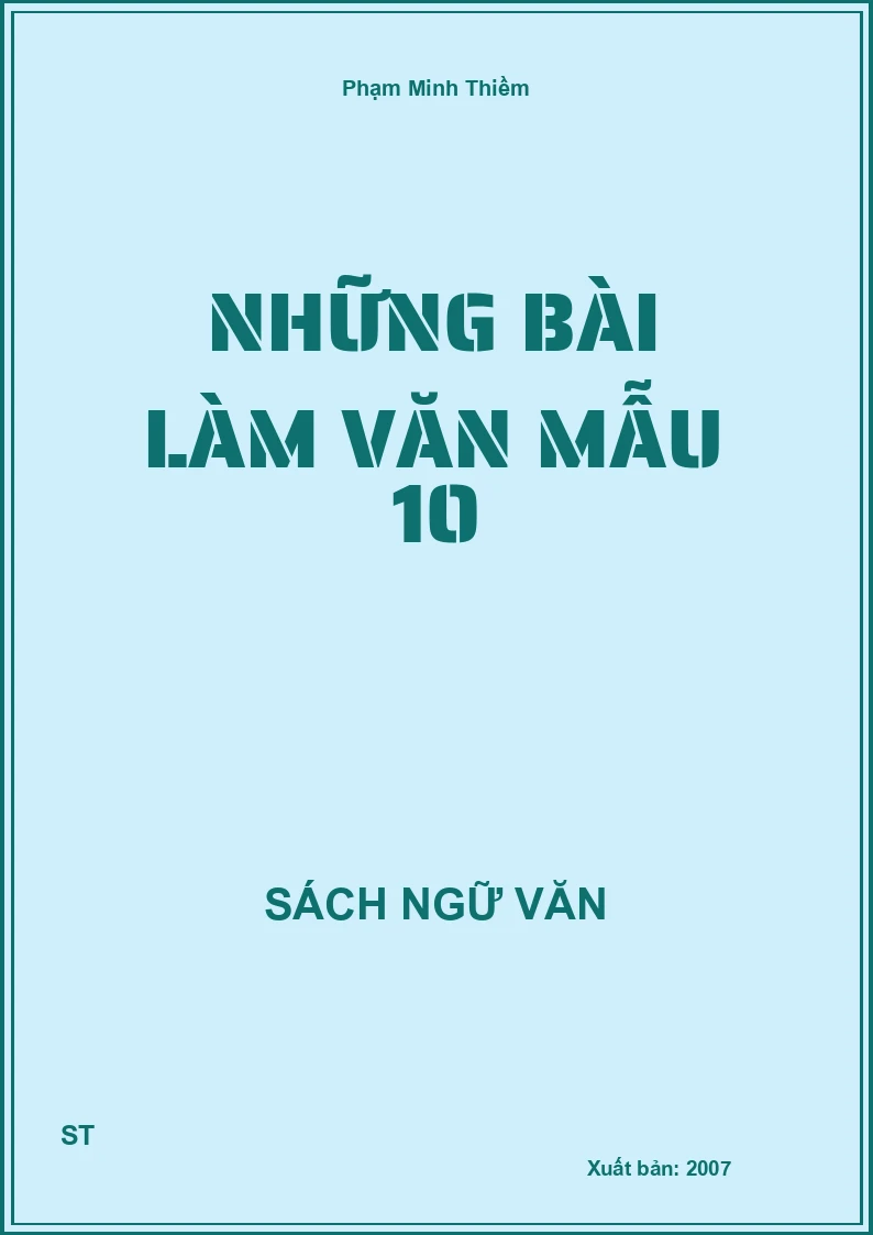 Những bài làm văn mẫu 10