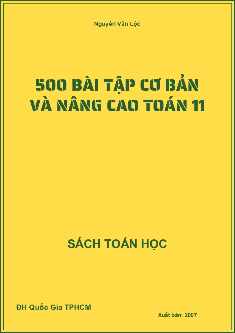 500 bài tập cơ bản và nâng cao Toán 11