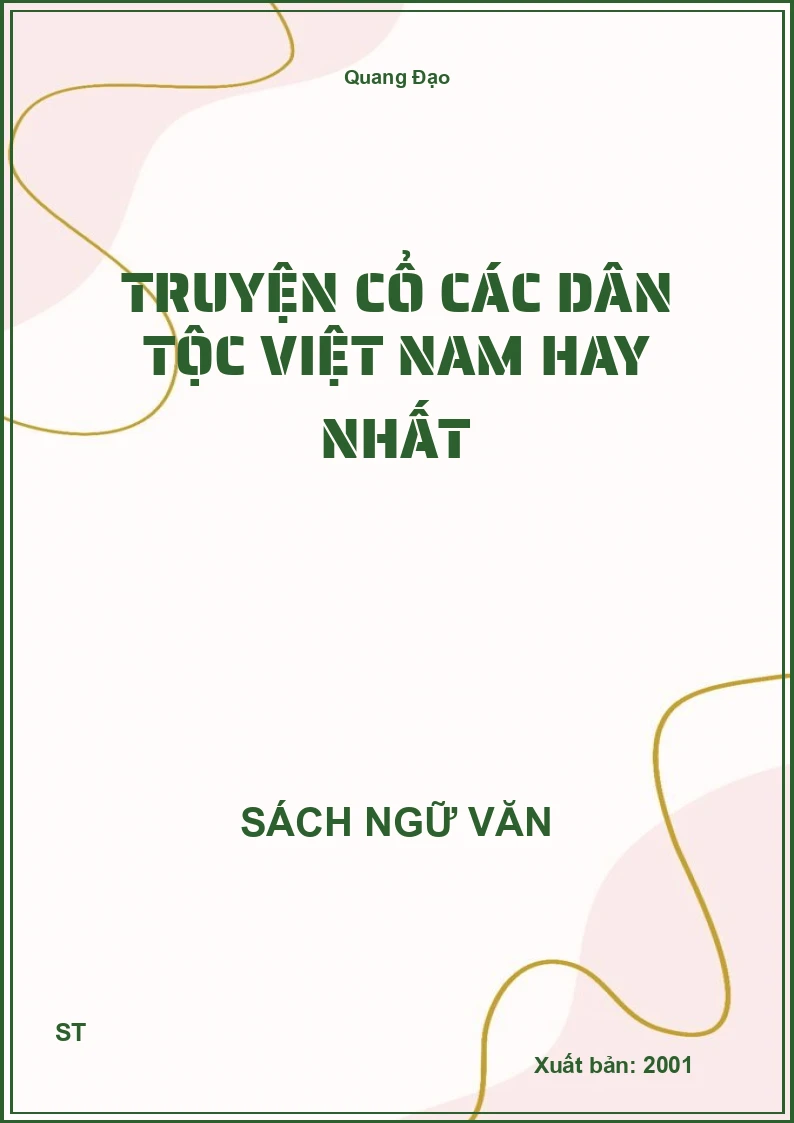 Truyện cổ các dân tộc Việt Nam hay nhất