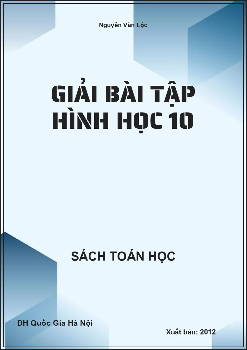 Giải Bài tập Hình học 10