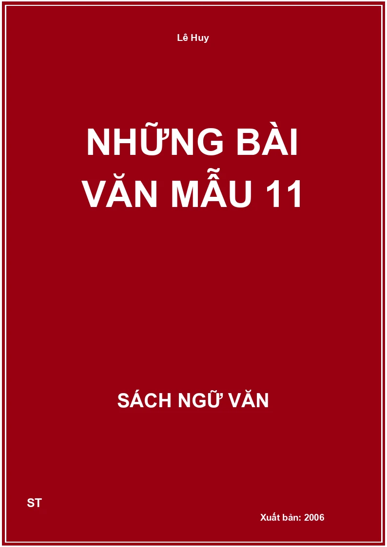 Những bài văn mẫu 11
