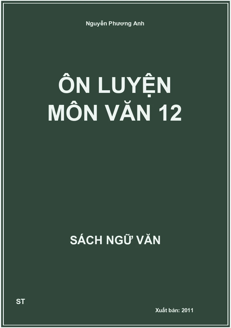 Ôn luyện môn Văn 12