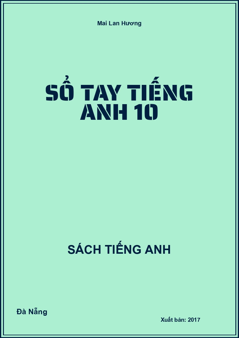 Sổ tay Tiếng Anh 10