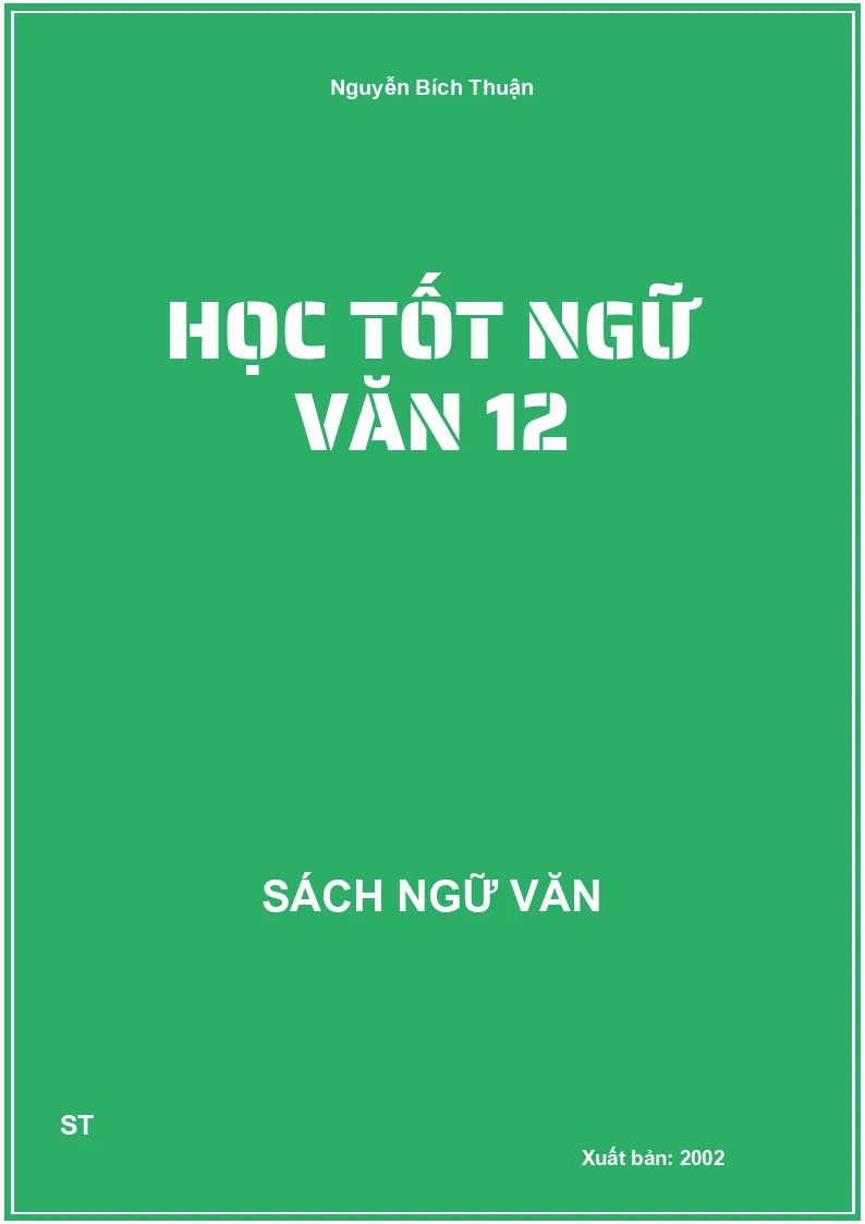 Học tốt Ngữ văn 12