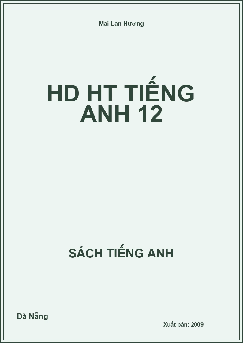 HD HT Tiếng Anh 12