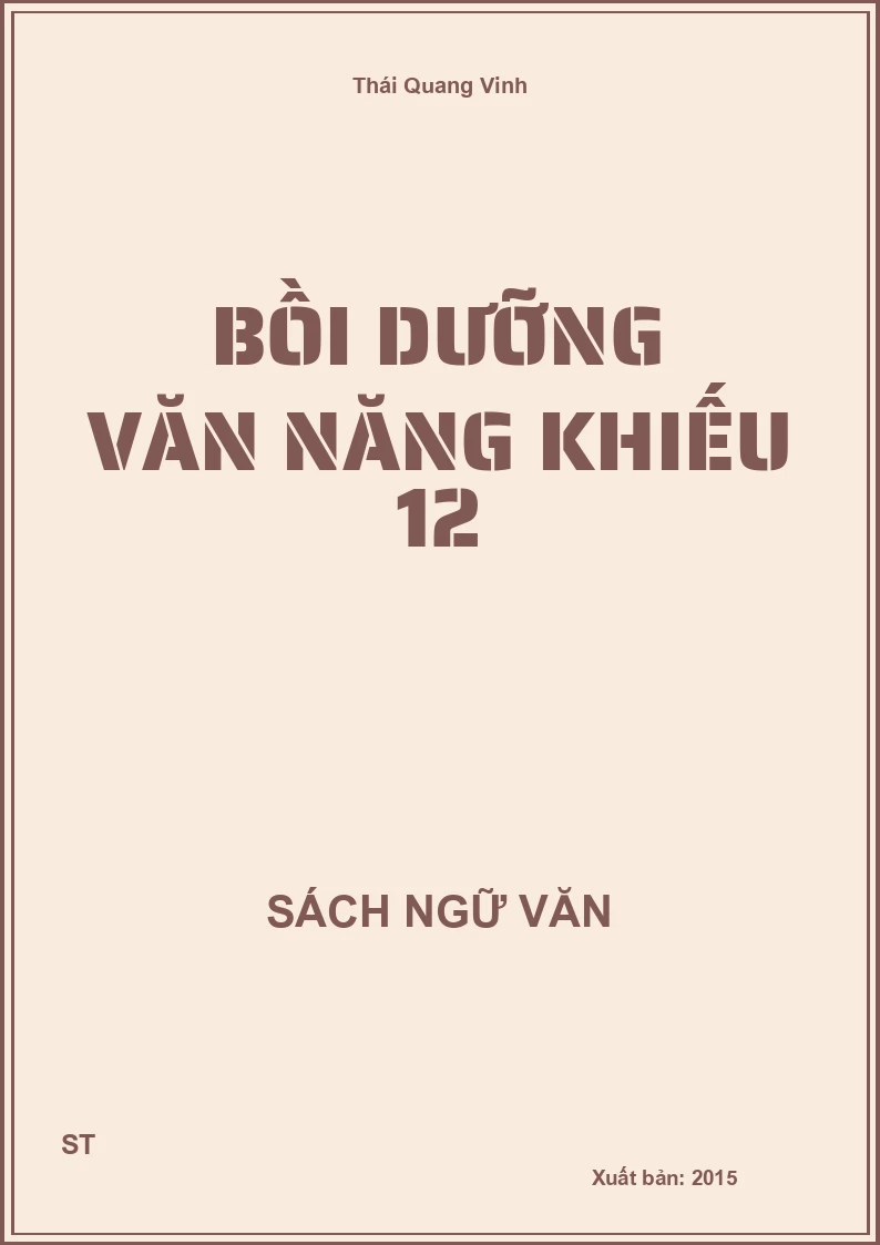 Bồi dưỡng văn năng khiếu 12