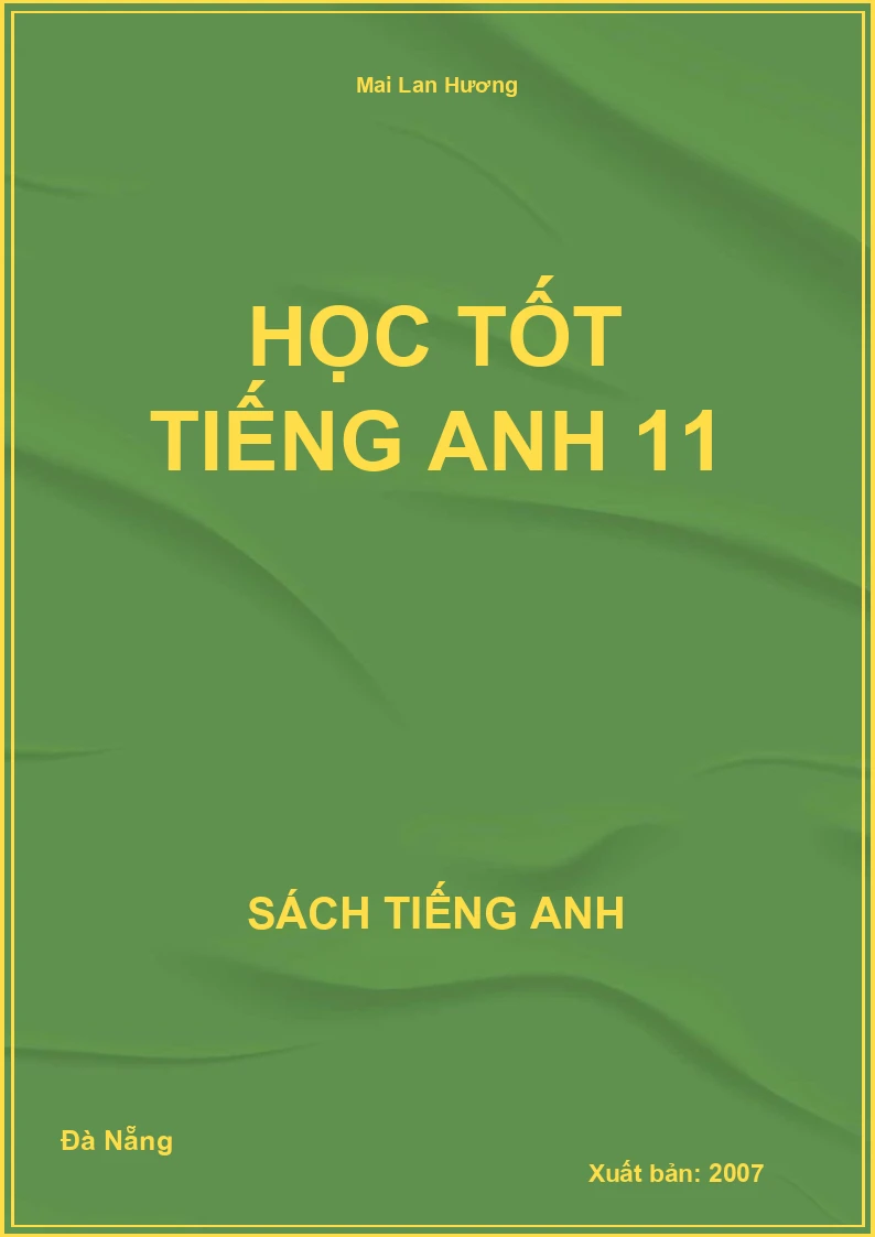 Học tốt Tiếng Anh 11