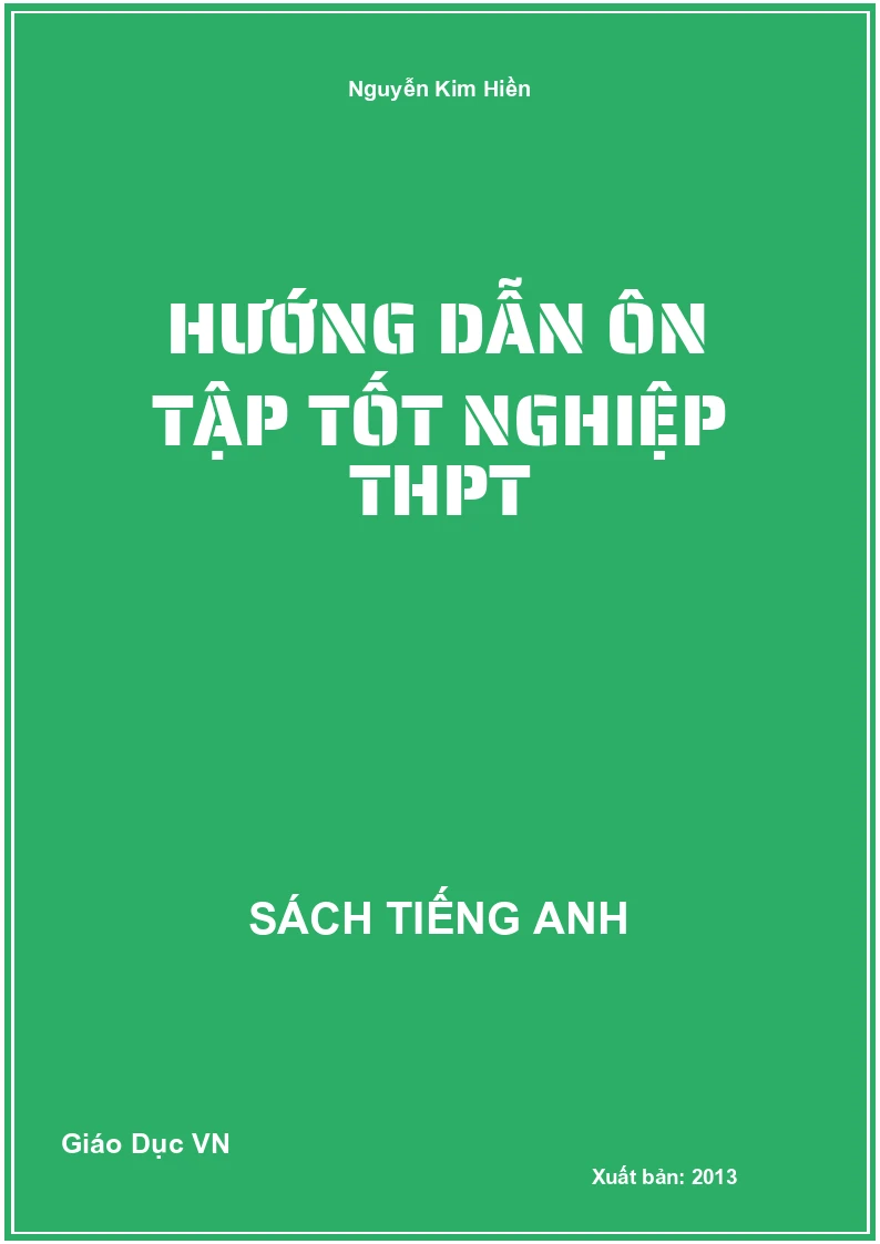Hướng dẫn ôn tập tốt nghiệp THPT