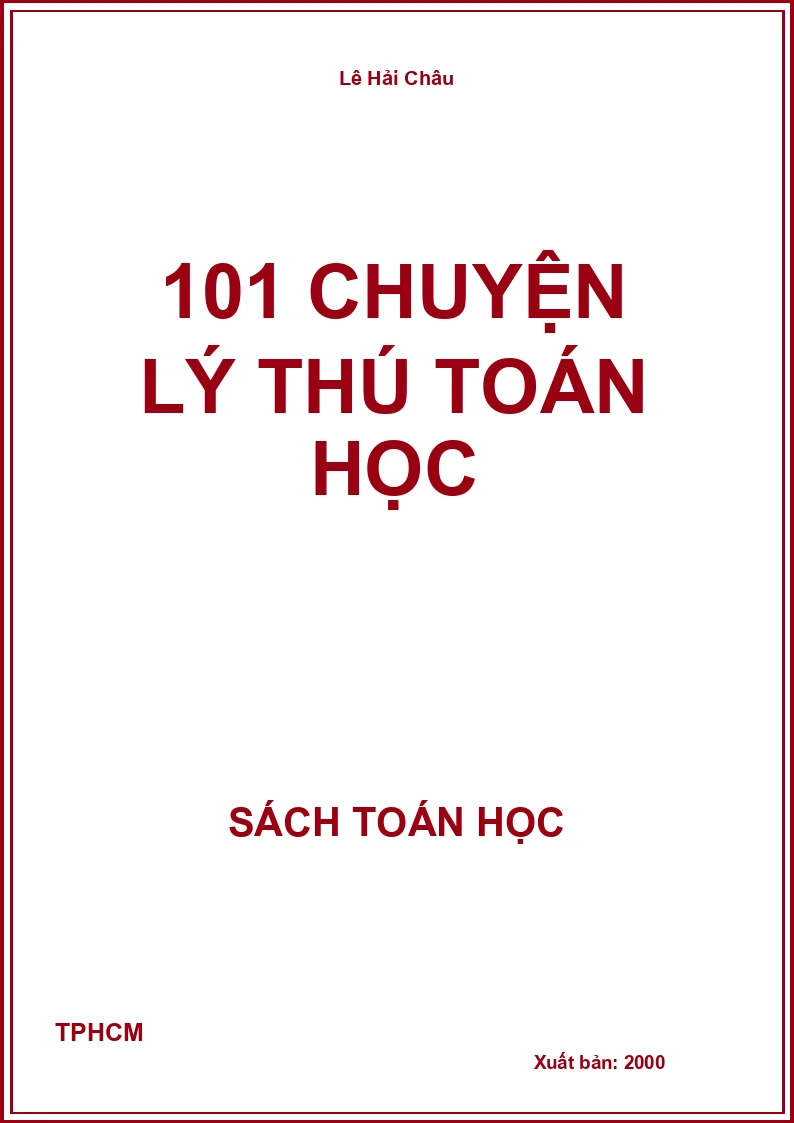 101 chuyện lý thú toán học