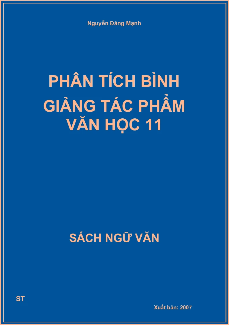 Phân tích bình giảng tác phẩm văn học 11