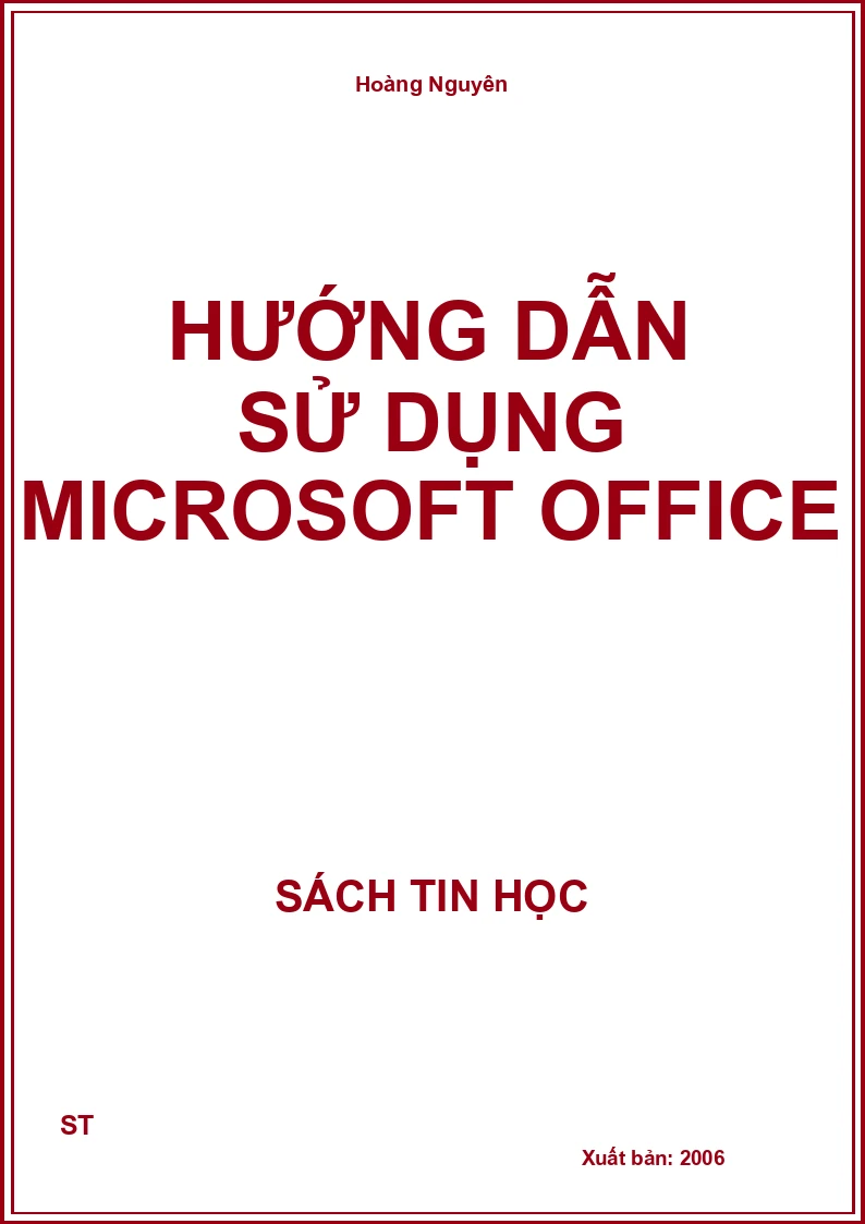 Hướng dẫn sử dụng Microsoft Office