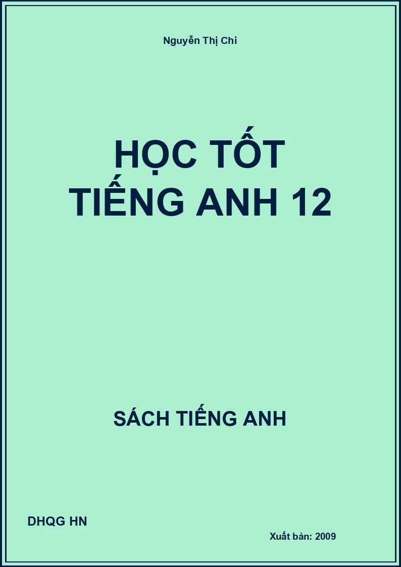 Học tốt Tiếng Anh 12