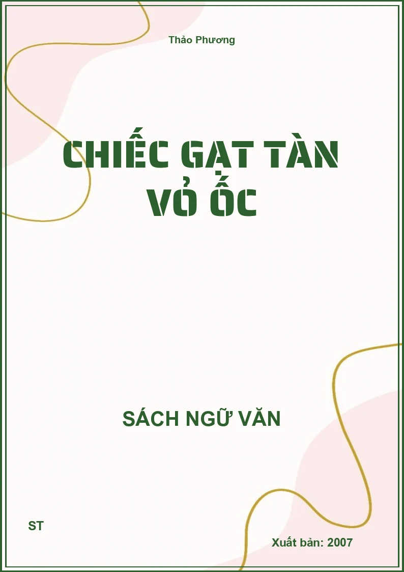 Chiếc gạt tàn vỏ ốc