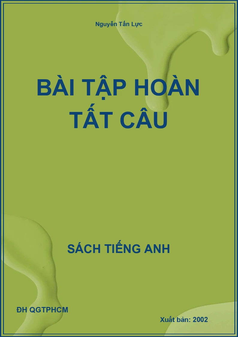 Bài tập hoàn tất câu