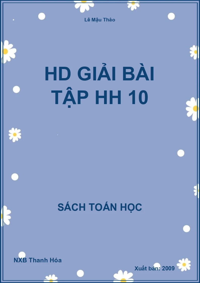 HD giải bài tập HH 10