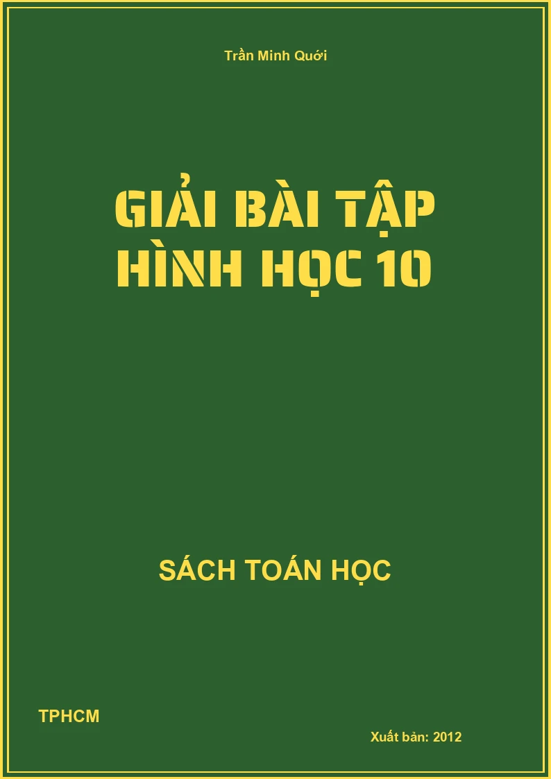 Giải bài tập hình học 10