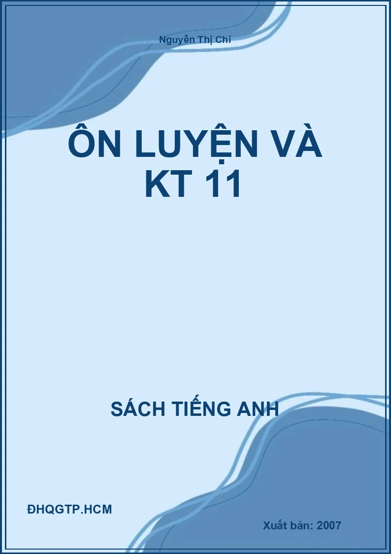 Ôn luyện và KT 11
