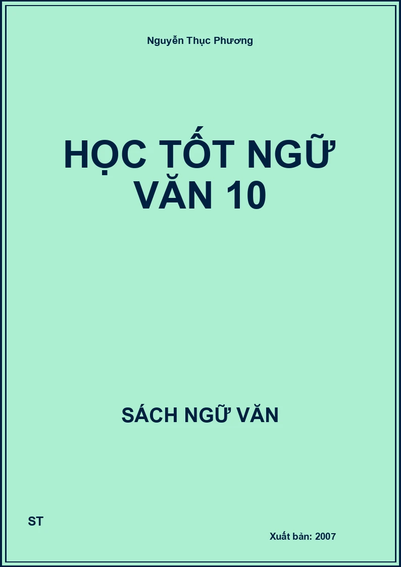 Học tốt Ngữ văn 10