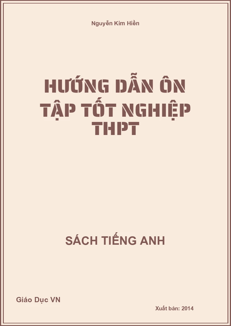 Hướng dẫn ôn tập tốt nghiệp THPT