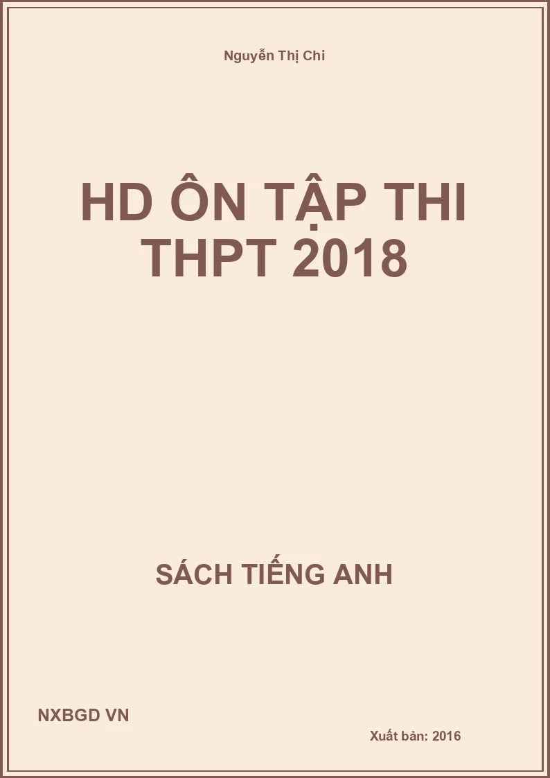 HD ôn tập thi THPT 2018