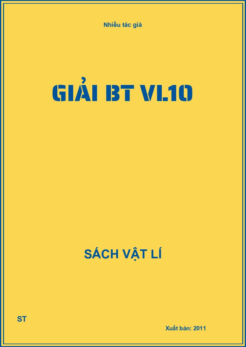 Giải BT VL10