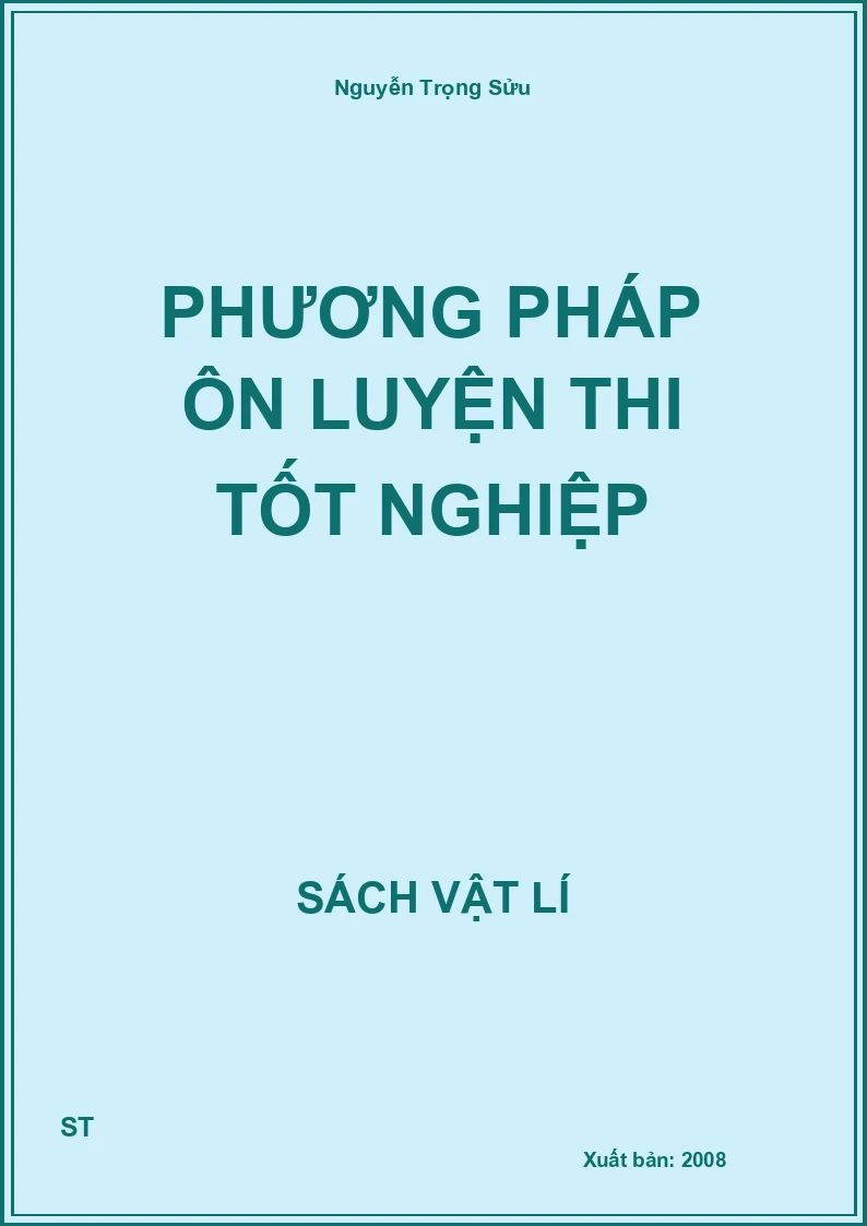 Phương pháp ôn luyện thi tốt nghiệp