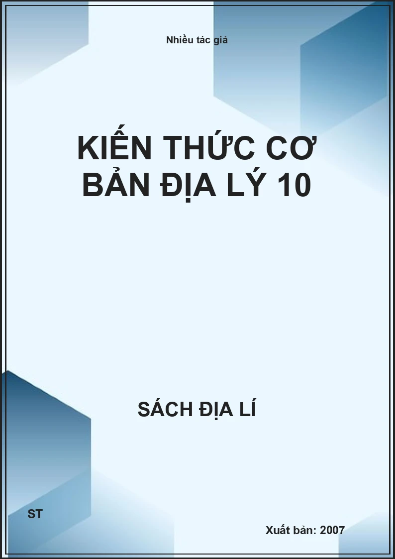 Kiến thức cơ bản địa lý 10
