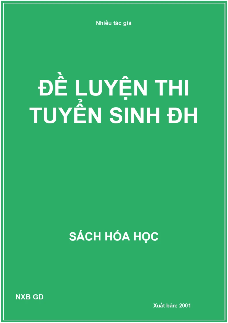 Đề luyện thi tuyển sinh ĐH