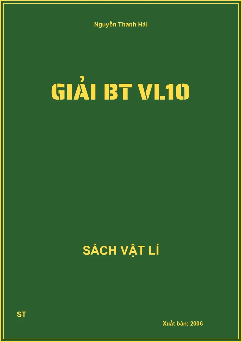 Giải BT VL10