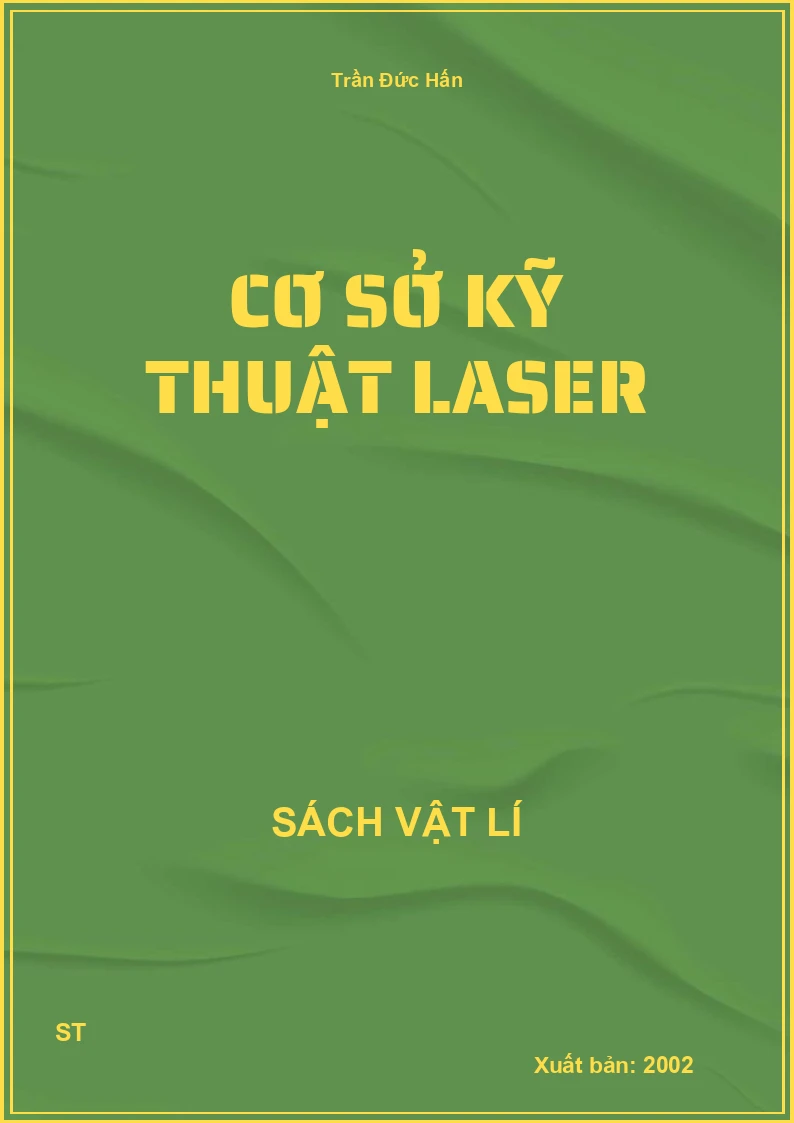 cơ sở kỹ thuật laser