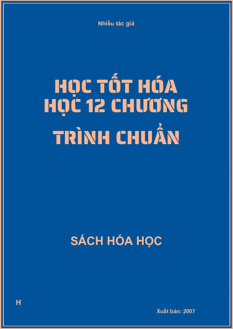 Học tốt hóa học 12 chương trình chuẩn