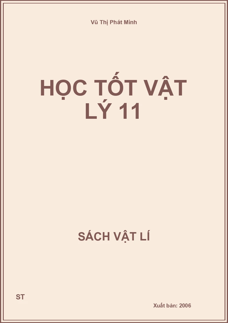 Học tốt Vật lý 11
