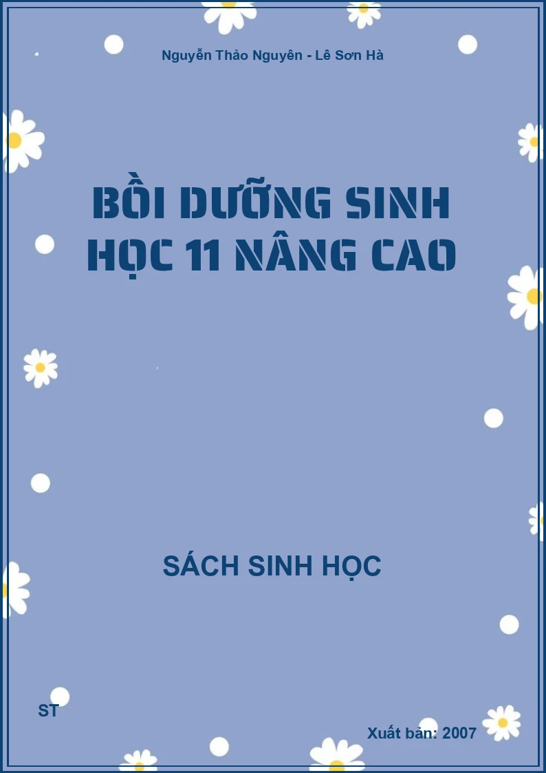 Bồi dưỡng sinh học 11 nâng cao