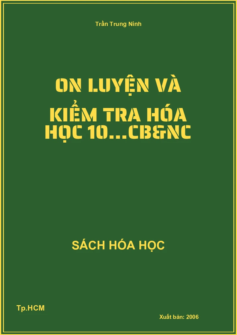 On luyện và kiểm tra hóa học 10…cb&nc