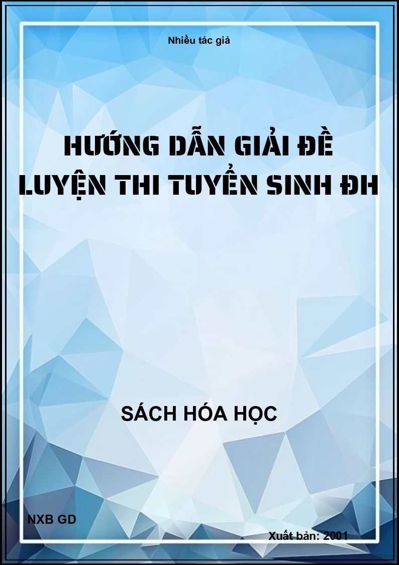 Hướng dẫn giải Đề luyện thi tuyển sinh ĐH